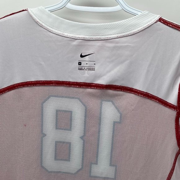 Nike STANFORD Red w/ White Print T-Shirt Men's Size Med Regular Fit #18 - Picture 9 of 9
